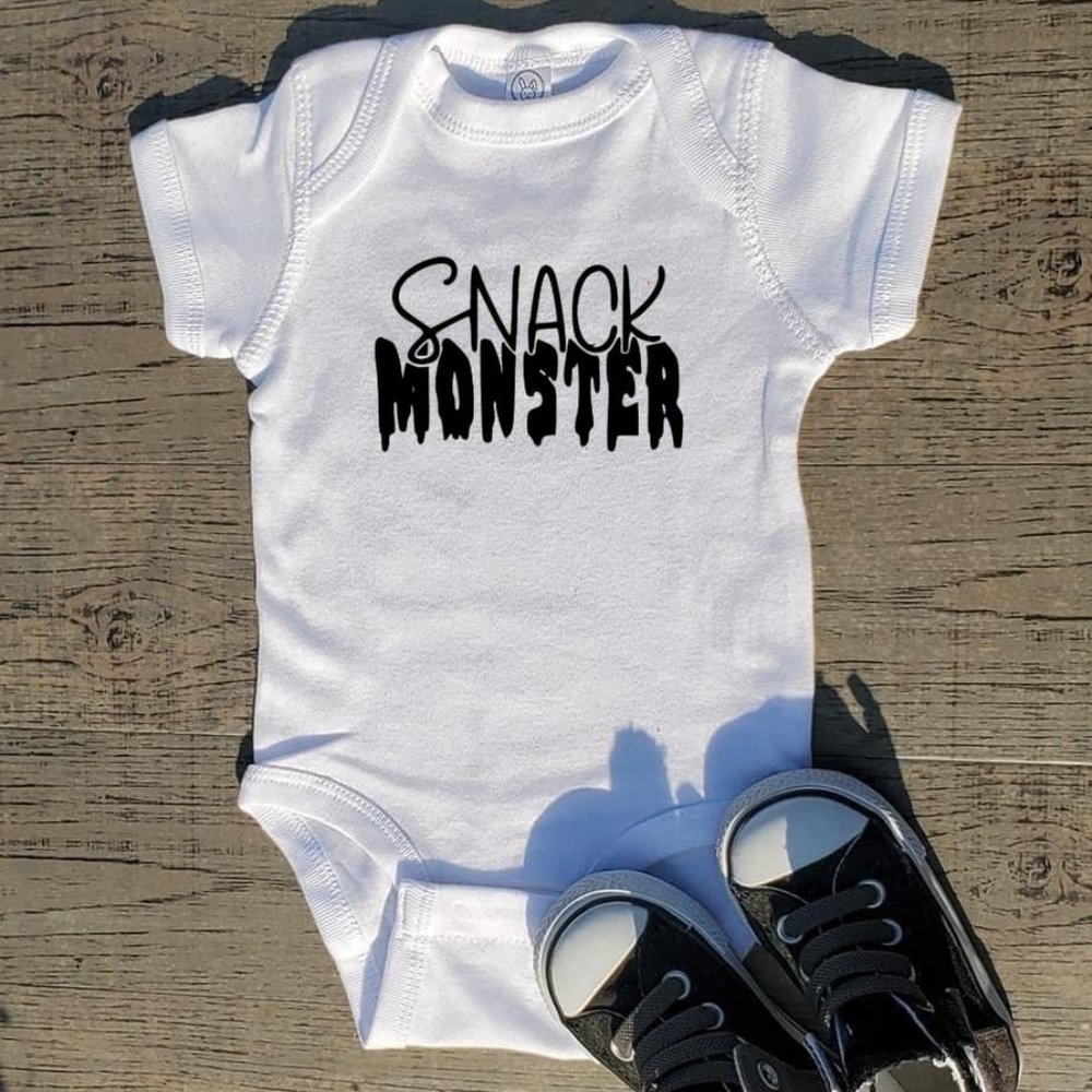 Snack Monster Gerber onesie